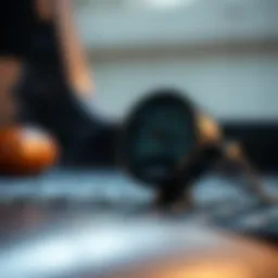 Weber grill thermometer displaying temperature readings