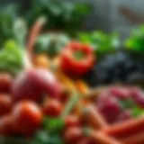 A colorful array of Whole30 approved vegetables